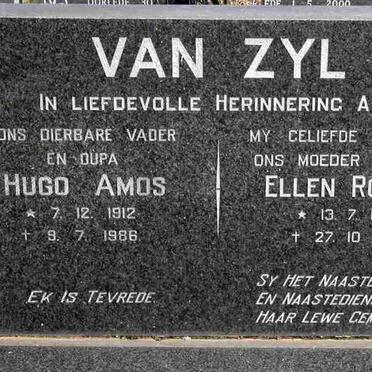 ZYL Hugo Amos, van 1912-1986 &amp; Ellen Rozina 1920-1978