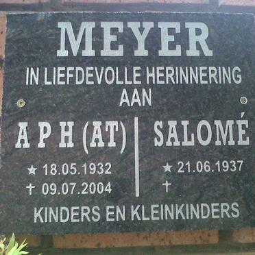 MEYER A.P.H. 1932-2004 &amp; Salomé 1937-