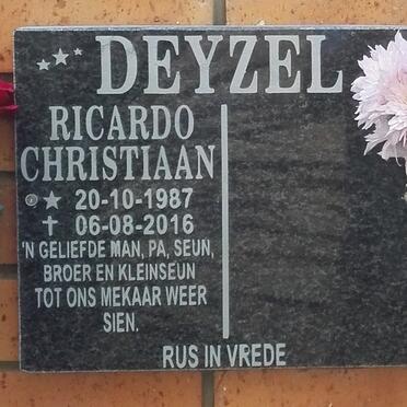 DEYZEL Ricardo Christiaan 1987-2016