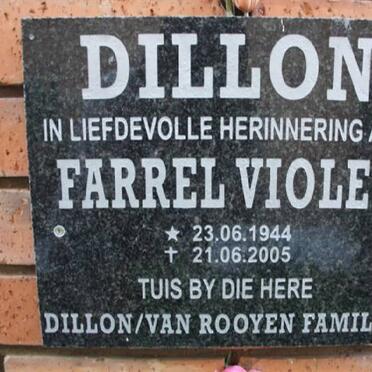 DILLON Farrel Violet 1944-2005