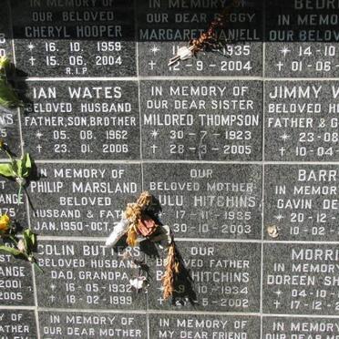 HOOPER ::  WATES :: MARSLAND :: BUTLERS :: DANIELL :: THOMPSON :: HITCHINS ::  BARRY :: MORRIS