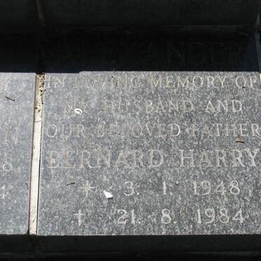 ALEXANDER Bernard Harry 1948-1984