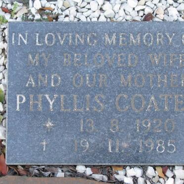 COATES Phyllis 1920-1985