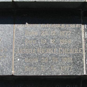 CHEADLE Jacoba Nienke 1891-1977