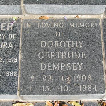 DEMPSEY Dorothy Gertrude 1908-1984