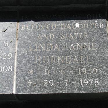 HURNDALL Linda Anne 1959-1978