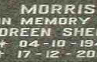 MORRIS Doreen Sheila 1943-2003