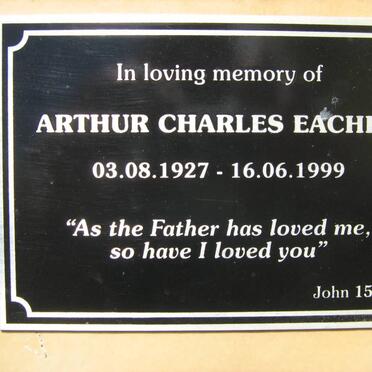 EACHER Arthur Charles 1927-1999
