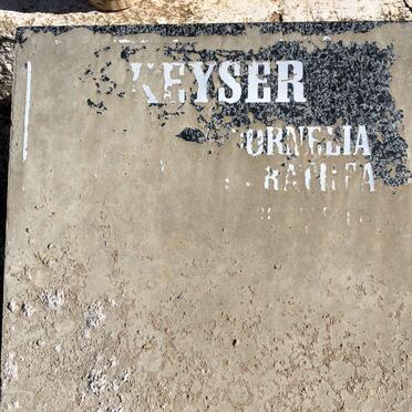 KEYSER Cornelia Dorothea nee DEYSEL 1890-1959