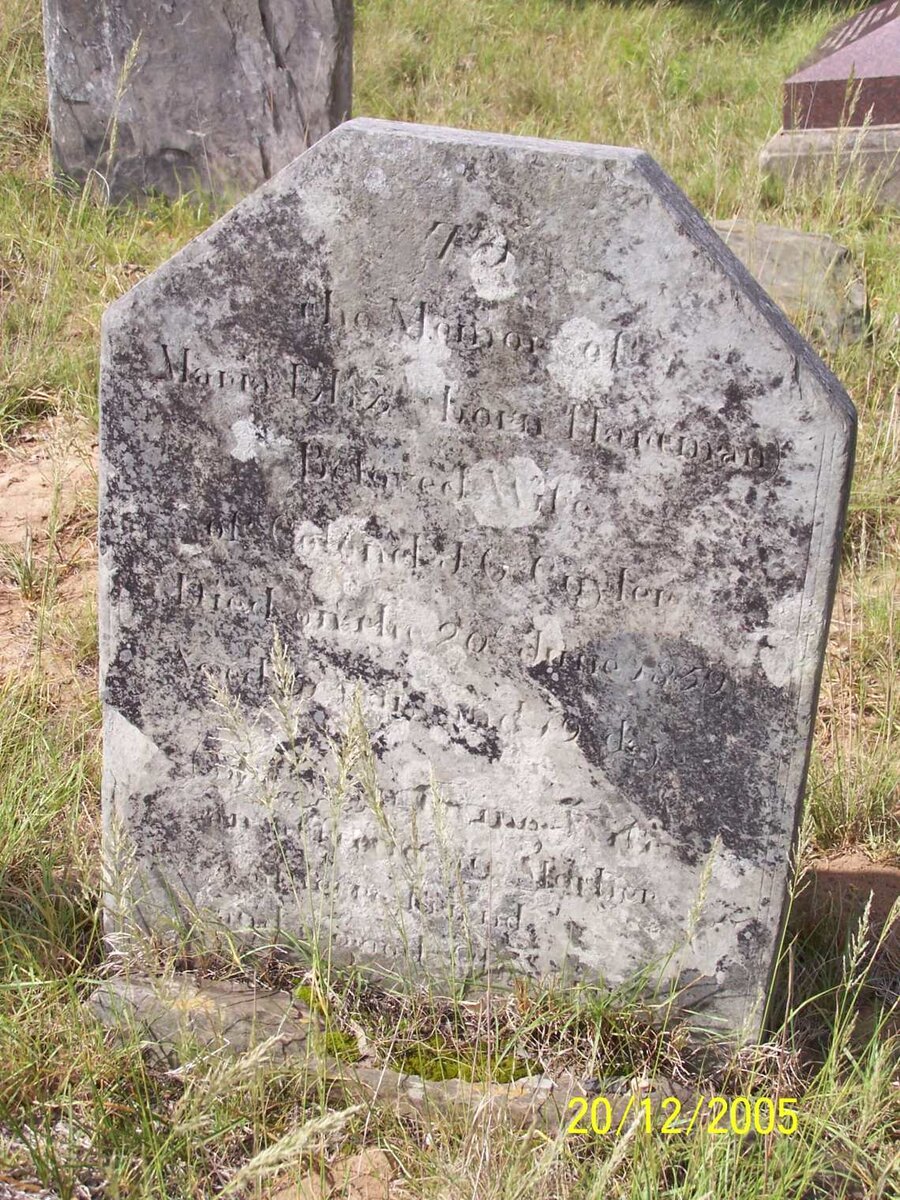 CUYLER Maria Elizabeth nee HARTMAN -1859_2