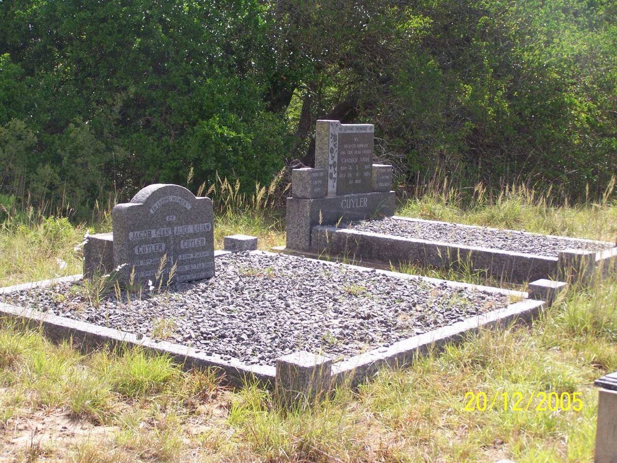 CUYLER Jacob Glen 1876-1959 & Alice Lilian WALTON 1884-1960 :: CUYLER Cradock Andre 1901-1964