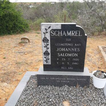 SCHAMREL Johannes Salomon 1920-1980