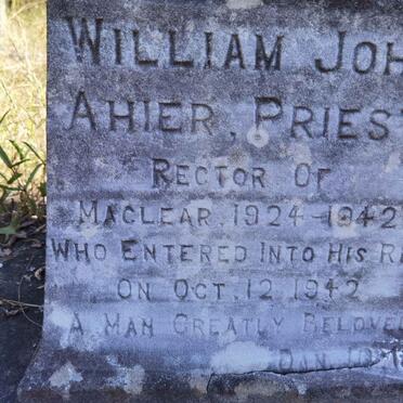 AHIER William John -1942