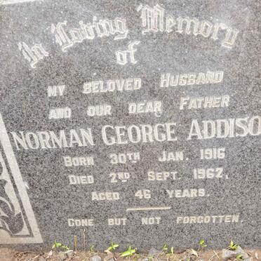 ADDISON Norman George 1916-1962