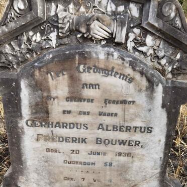 BOUWER Gerhardus Albertus Frederik -193?