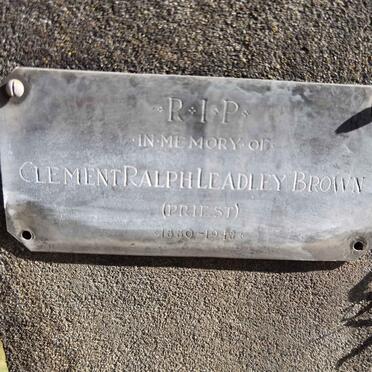 BROWN Clement Ralph Leadley 1880-1948