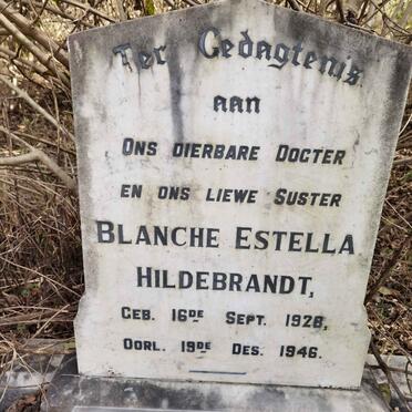 HILDEBRANDT Blanche Estella 1928-1946