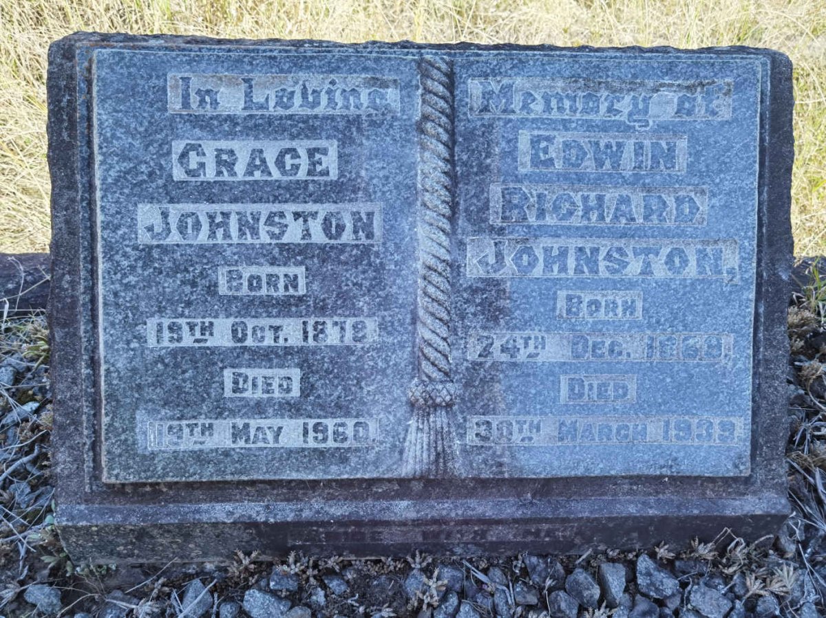 JOHNSTON Edwin Richard 1869-1939 &amp; Grace 1878-1960