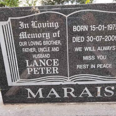 MARAIS Lance Peter 1975-2009