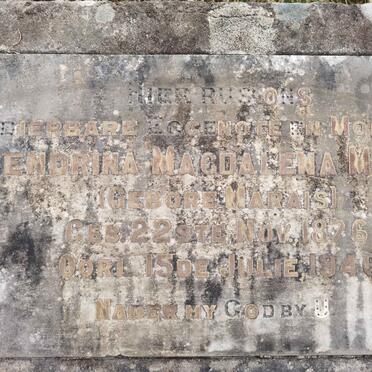 MEYER Hendrina Magdalena nee MARAIS 1876-1946