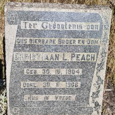 PEACH Christiaan L. 1904-1966
