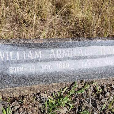 RATCLIFFE William Armitage 1888-1966