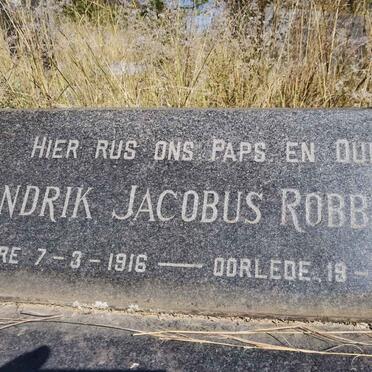 ROBBERTSE Hendrik Jacobus 1916-1974