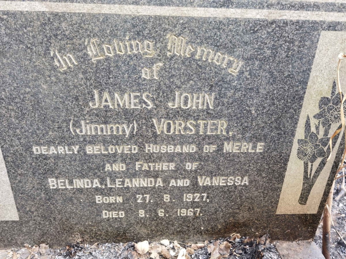 VORSTER James John 1927-1967