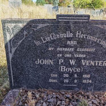 VENTER John P.W. 1910-1954