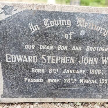 WYATT Edward Stephen John 1906-1927