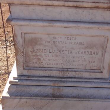 FOSSATI Jessie Lucretia nee BOARDMAN 1853-1883