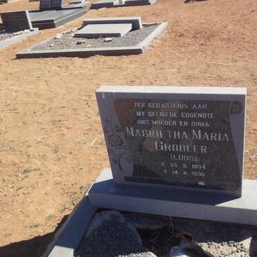 GROBLER Magrietha Maria nee LUUS 1934-1990