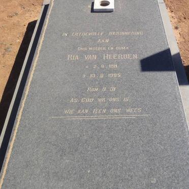 HEERDEN Ria, van 1911-1985