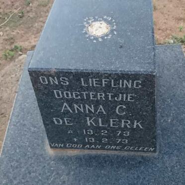 KLERK Anna C., de 1973-1973