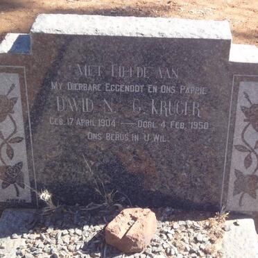 KRUGER David N.G. 1904-1950