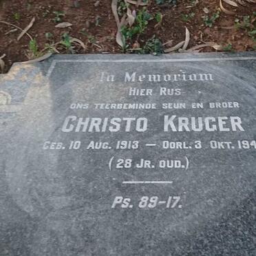 KRUGER Christo 1913-1941