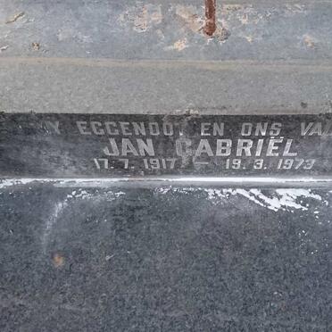 PLESSIS Jan Gabriël, du 1917-1973