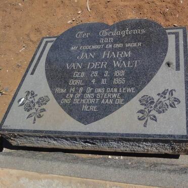 WALT Jan Harm, van der 1881-1965