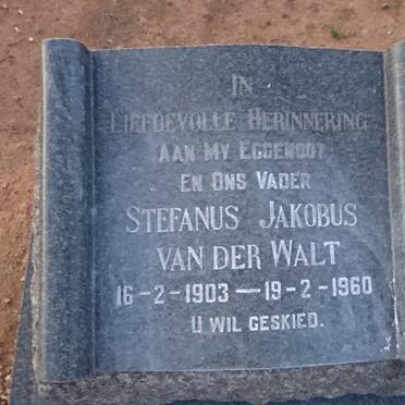 WALT Stefanus Jakobus, van der 1903-1960