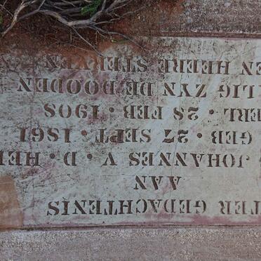 HEEVER Petrus Johannes, v.d. 1861-1908