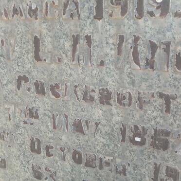 KNOTT George 1859-1919 &amp; Dorothy L. COCKROFT 1862-1925