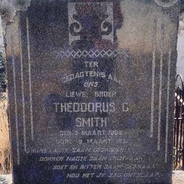 SMITH Theodorus G. 1888-1952