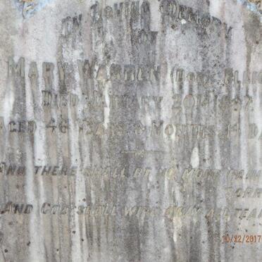 WARREN Mary nee ELLIOT -1887