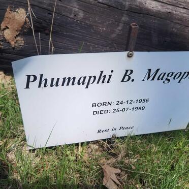MAGOPENI Phumaphi B. 1956-1999