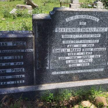 PRICE Thomas Bertrand 1866-1933 &amp; Amelia Mary EDWARDS 1868-1942 :: PRICE Laurie -1906