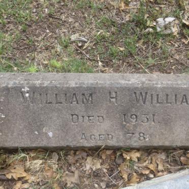 WILLIAMS William H. -1931