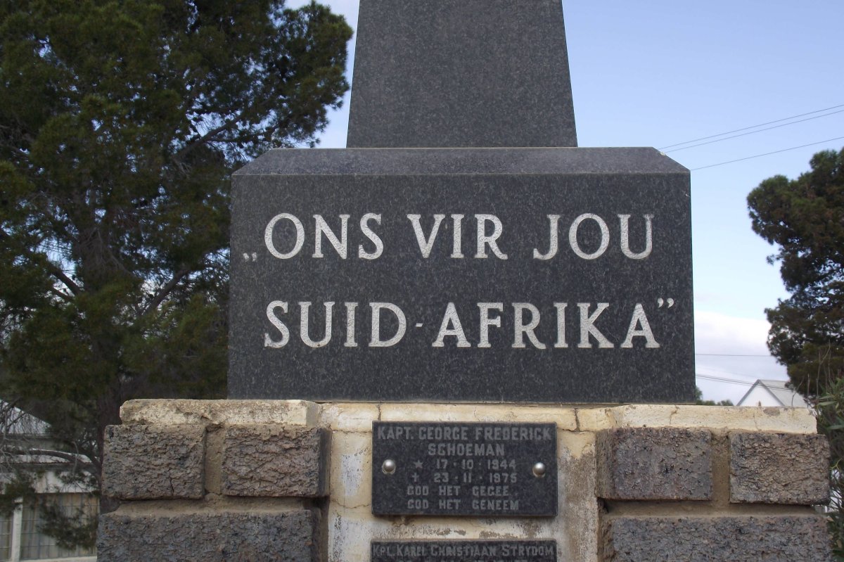 2. Plaque - Ons vir jou Suid Afrika