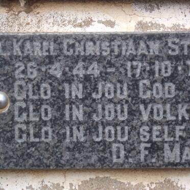 STRYDOM Karl Christiaan 1944-1977