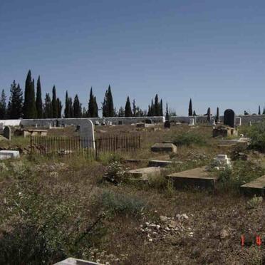 4. Overview of the historical section of the cemetery within the boundary walls