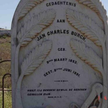 BURGH Jan Charles 1853-1891